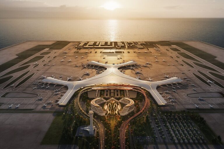 China está levantando un gigantesco aeropuerto sobre una isla artificial: la ingeniería no es el único reto