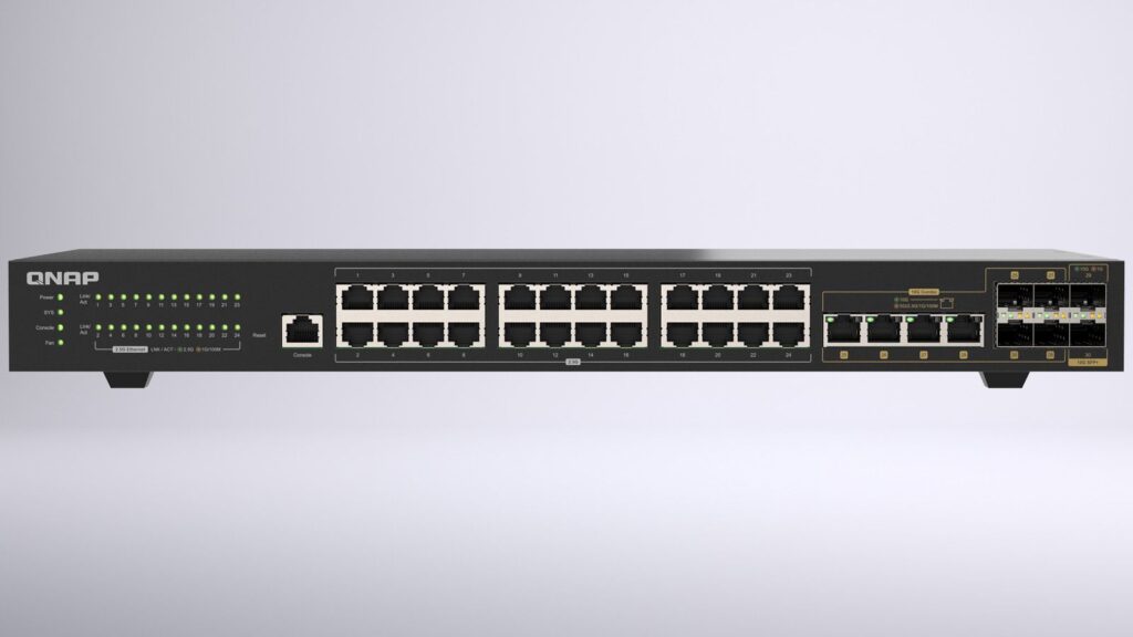 Conoce el switch L2 QNAP QSW-M2130-4C2S24T: puertos 10G y 2.5G para redes empresariales