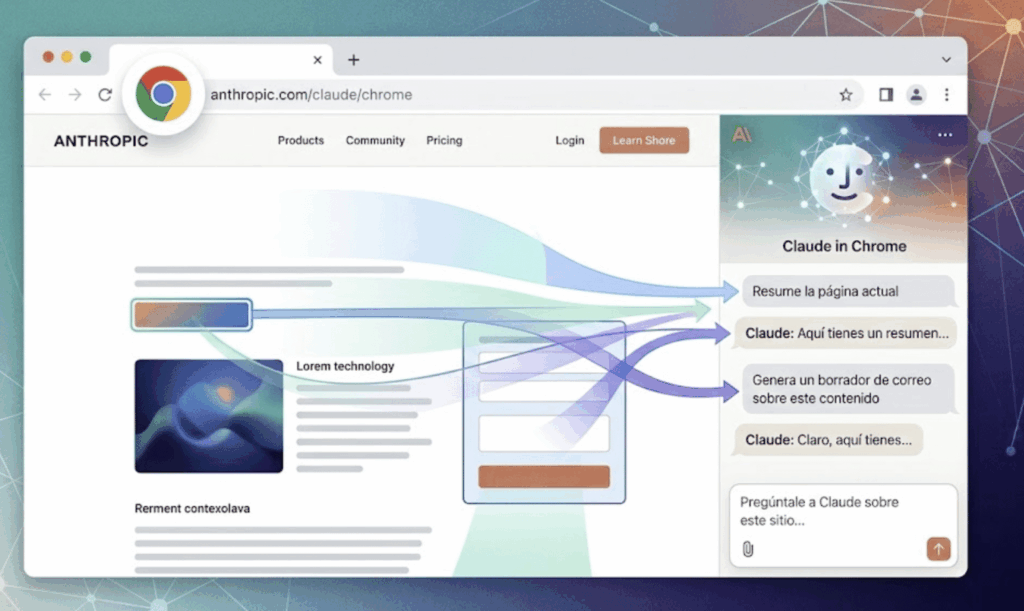 Anthropic abre Claude in Chrome a todos sus planes pagos